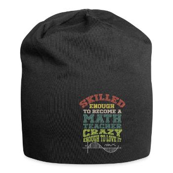 Lustiger Mathe Lehrer Spruch Mathematik - Jersey-Beanie - Schwarz - Vorne