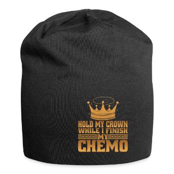 Tenez ma couronne pendant que je termine ma chimio 61 - Bonnet en jersey - noir - Devant