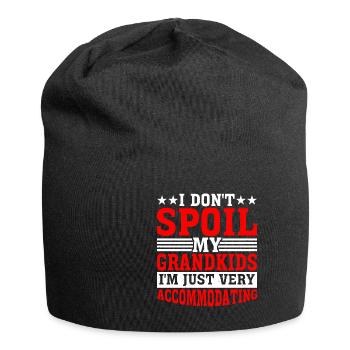 I Don't Spoil My Grandkids 5 - Jersey-Beanie - Schwarz - Vorne