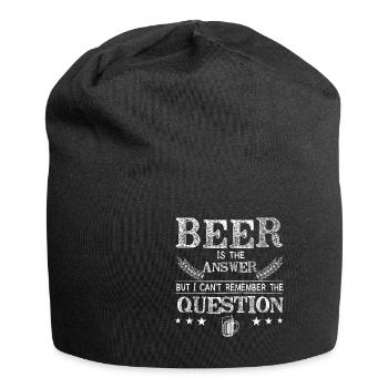 Feiern Bier Party Spruch I Biertrinken - Jersey-Beanie - Schwarz - Vorne