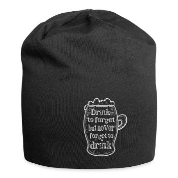 Feiern Bier Party Spruch I Biertrinken - Jersey-Beanie - Schwarz - Vorne