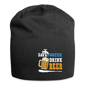 Feiern Bier Party Spruch I Biertrinken - Jersey-Beanie - Schwarz - Vorne