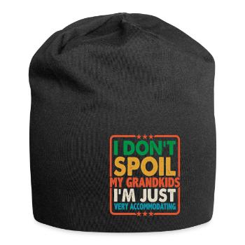 I Don't Spoil My Grandkids 6 - Jersey-Beanie - Schwarz - Vorne