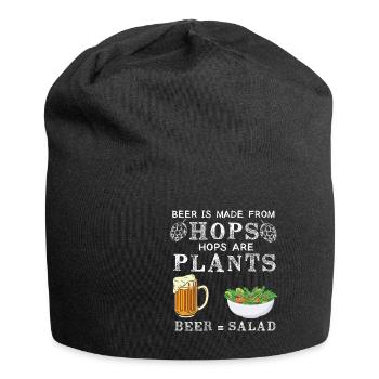Feiern Bier Party Spruch I Biertrinken - Jersey-Beanie - Schwarz - Vorne