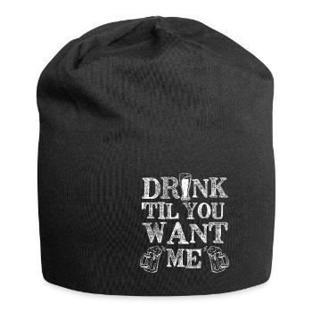 Feiern Bier Party Spruch I Biertrinken - Jersey-Beanie - Schwarz - Vorne