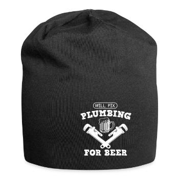 Handwerker Installateur Spruch Klempner - Jersey-Beanie - Schwarz - Vorne