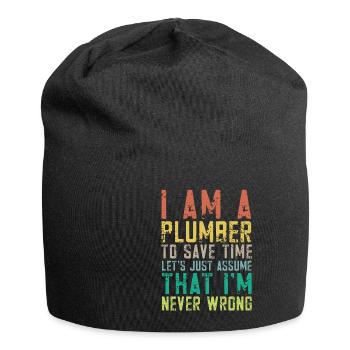 Handwerker Installateur Spruch Klempner - Jersey-Beanie - Schwarz - Vorne