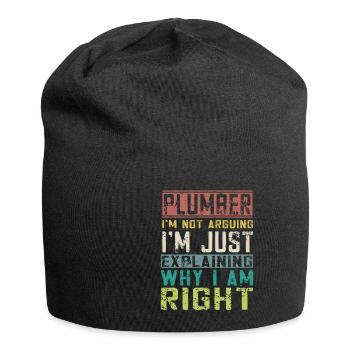 Handwerker Installateur Spruch Klempner - Jersey-Beanie - Schwarz - Vorne