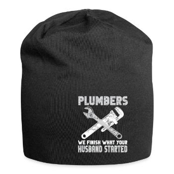Handwerker Installateur Spruch Klempner - Jersey-Beanie - Schwarz - Vorne
