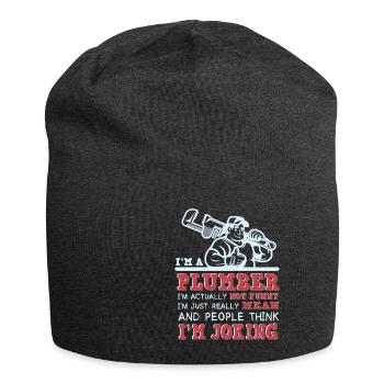 Handwerker Installateur Spruch Klempner - Jersey-Beanie - Anthrazit - Vorne