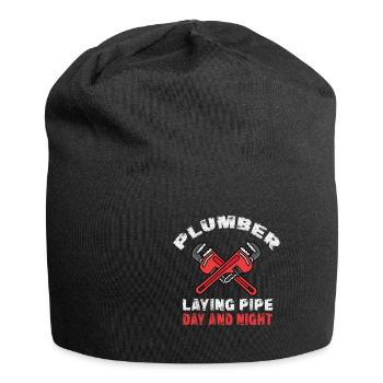 Handwerker Installateur Spruch Klempner - Jersey-Beanie - Schwarz - Vorne