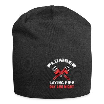 Handwerker Installateur Spruch Klempner - Jersey-Beanie - Anthrazit - Vorne