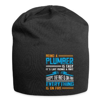 Handwerker Installateur Spruch Klempner - Jersey-Beanie - Schwarz - Vorne