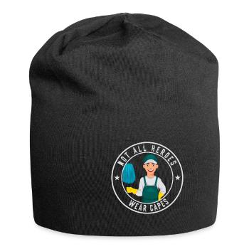 Putzfrau Spruch Reinigungskraft Putzfee - Jersey-Beanie - Schwarz - Vorne