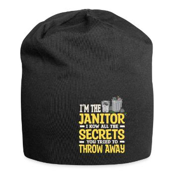 Putzfrau Spruch Reinigungskraft Putzfee - Jersey-Beanie - Schwarz - Vorne