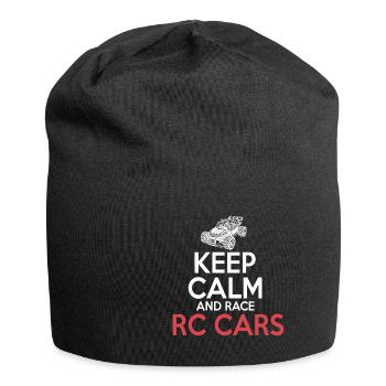 RC Auto Hobby Spruch Ferngestuertes Auto - Jersey-Beanie - Schwarz - Vorne