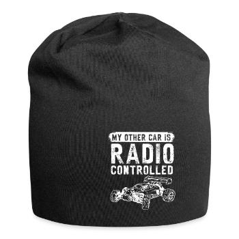 RC Auto Hobby Spruch Ferngestuertes Auto - Jersey-Beanie - Schwarz - Vorne