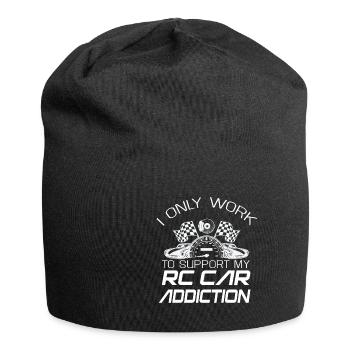RC Auto Hobby Spruch Ferngestuertes Auto - Jersey-Beanie - Schwarz - Vorne