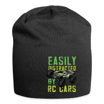 RC Auto Hobby Spruch Ferngestuertes Auto - Jersey-Beanie - Schwarz - Vorne