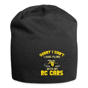RC Auto Hobby Spruch Ferngestuertes Auto - Jersey-Beanie - Schwarz - Vorne