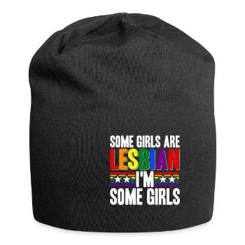 Some Girls Are Lesbian I'm Some Girls 6 - Jersey-Beanie - Schwarz - Vorne