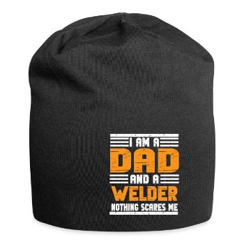 Schweißen Schweißer Spruch Schlosser - Jersey-Beanie - Schwarz - Vorne