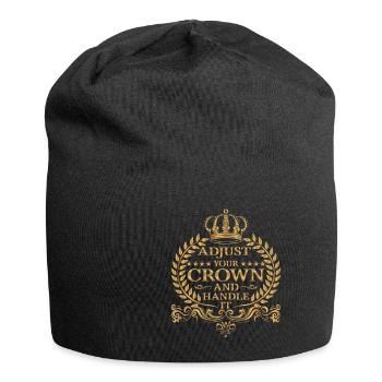 Ajustez votre couronne et manipulez-la 9 - Bonnet en jersey - noir - Devant