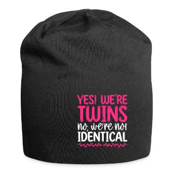 Yes Were Twins No Were Not Identical - Jersey-Beanie - Schwarz - Vorne