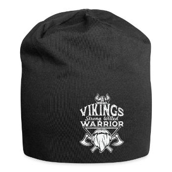Strong Willed Vikings Warrior - Jersey-Beanie - Schwarz - Vorne