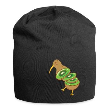 Kiwi Bird Fruit Joke - Jersey-Beanie - Schwarz - Vorne