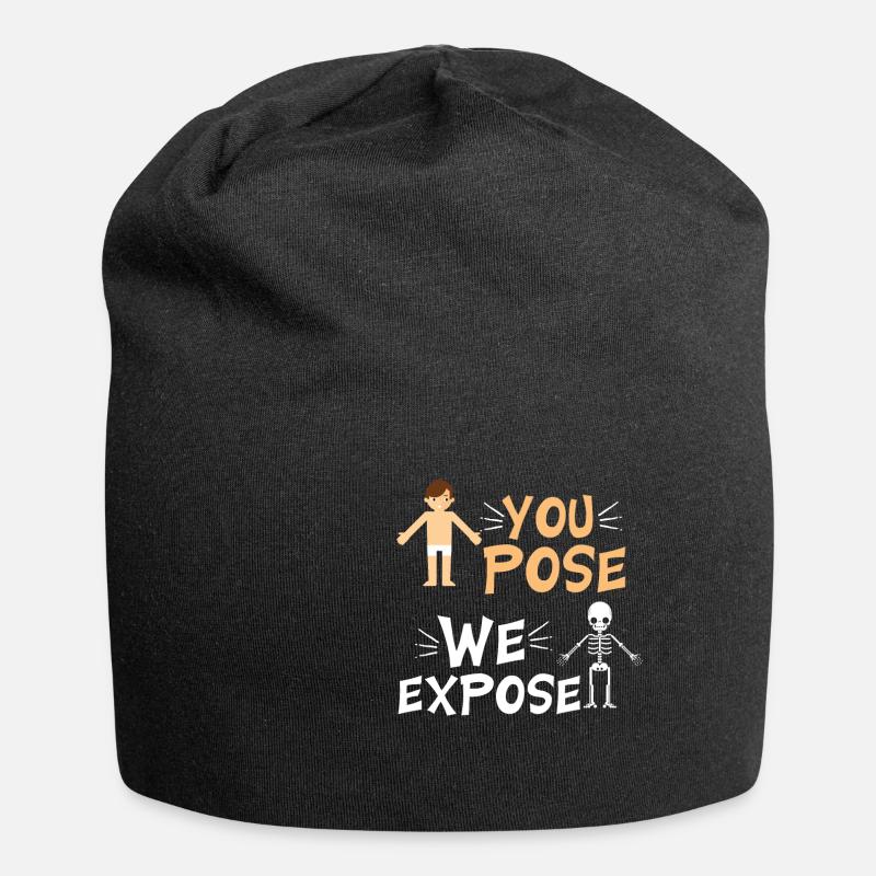You Pose We Expose - Jersey-Beanie - Schwarz
