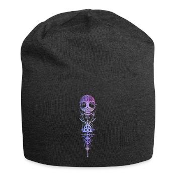 Yggdrasil Okkulte Druiden Triskele Magie Runen - Jersey-Beanie - Anthrazit - Vorne