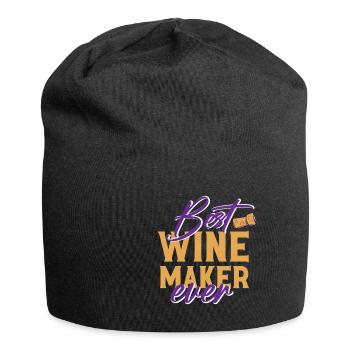 Winzer Wein Spruch für Weinliebhaber - Jersey-Beanie - Schwarz - Vorne
