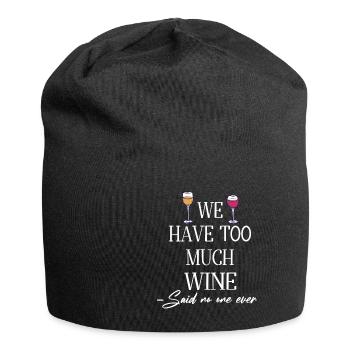 Winzer Wein Spruch für Weinliebhaber - Jersey-Beanie - Schwarz - Vorne
