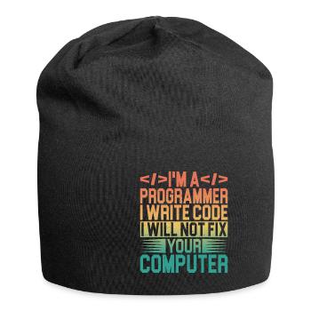 I'm A Programmer I Will Not Fix Your Computer 3 - Jersey-Beanie - Schwarz - Vorne