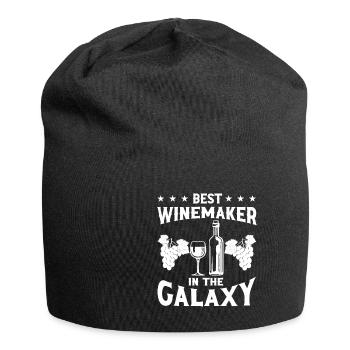 Winzer Wein Spruch für Weinliebhaber - Jersey-Beanie - Schwarz - Vorne