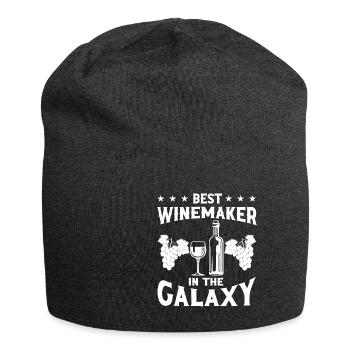 Winzer Wein Spruch für Weinliebhaber - Jersey-Beanie - Anthrazit - Vorne