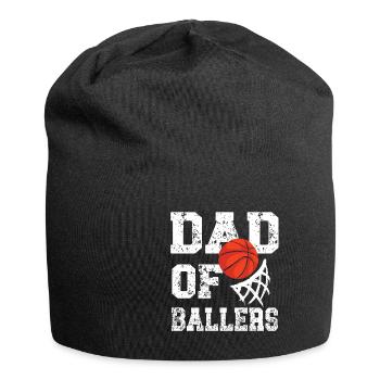 Basketball Spruch Motiv I Basketballer - Jersey-Beanie - Schwarz - Vorne