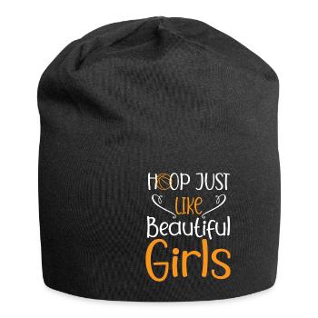 Basketball Spruch Motiv I Basketballer - Jersey-Beanie - Schwarz - Vorne