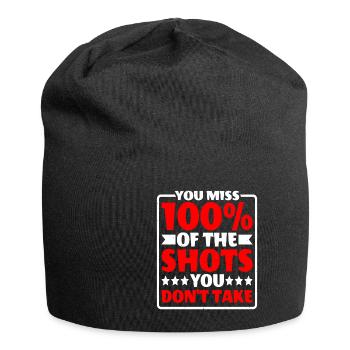 You Miss 100% Of The Shots You Don't Take 13 - Jersey-Beanie - Schwarz - Vorne