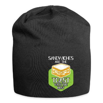 Sandwiches Are Toast With The Toast - Jersey-Beanie - Schwarz - Vorne