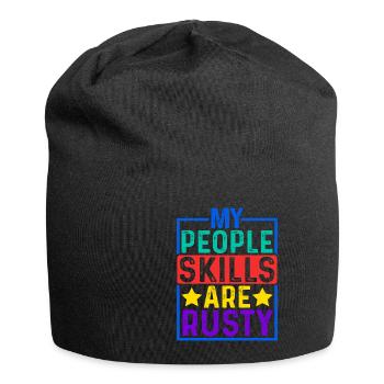 My People Skills Are Rusty 12 - Jersey Beanie - black - Front