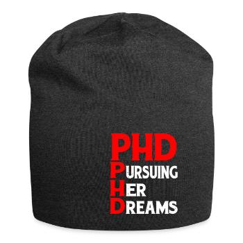 Ph.D. Poursuivre ses rêves 8 - Bonnet en jersey - charbon - Devant