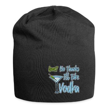 Love, No Thanks, I'll Take Vodka 4 - Jersey-Beanie - Schwarz - Vorne