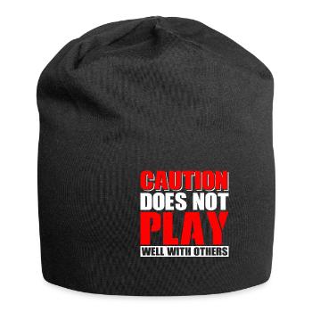 Caution Does Not Play Well With Others 63 - Jersey-Beanie - Schwarz - Vorne