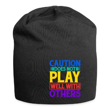 Caution Does Not Play Well With Others 62 - Jersey-Beanie - Schwarz - Vorne