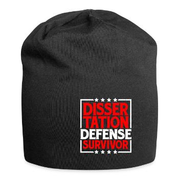 Dissertation Defense Survivor 8 - Jersey-Beanie - Schwarz - Vorne