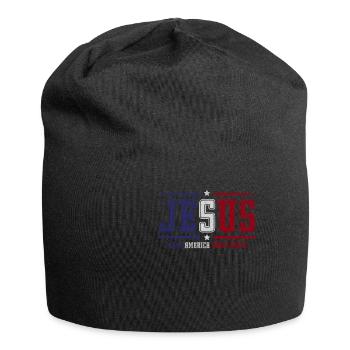 Jésus rend l’Amérique pieuse, à nouveau la foi - Bonnet en jersey - noir - Devant