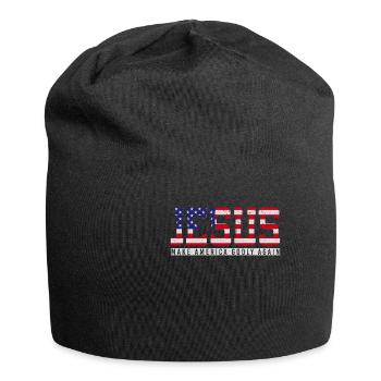 Jésus rend l’Amérique pieuse, à nouveau la foi - Bonnet en jersey - noir - Devant