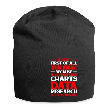 If I Say First Of All, Run Away 5 - Jersey Beanie - black - Front